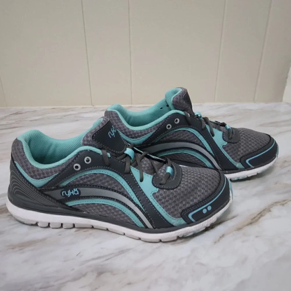 RYKA | Aries SMW Training Shoes Gray/ Teal | Size 9.5M